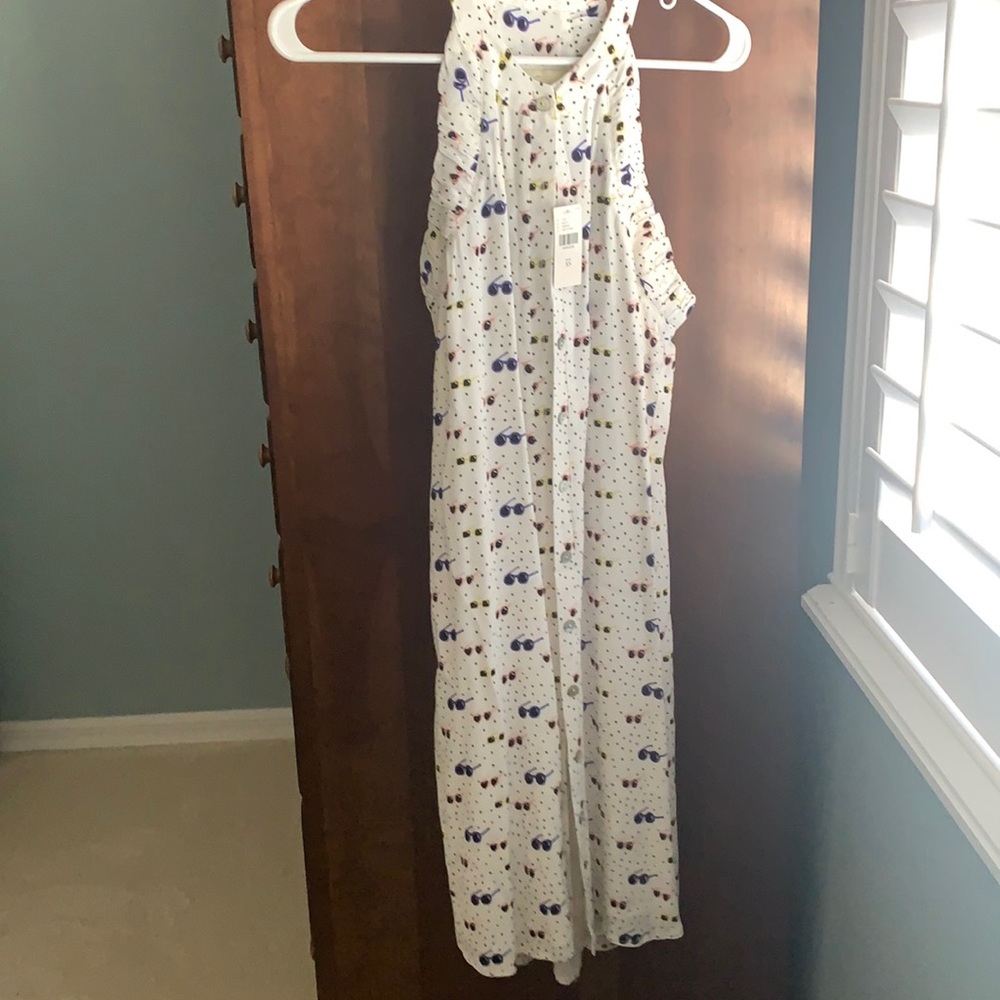 Adorable sunglasses print summer dress. Anthropolgie new with tags. Size XS.